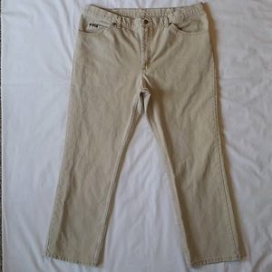 Vintage Men Lee Tan Heavy Denim Jeans 42 X 30